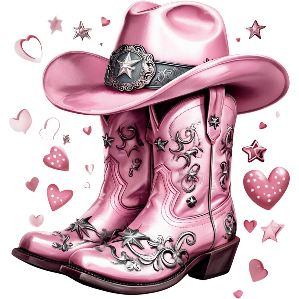 Coquette Cowgirl Fabric Panel 11