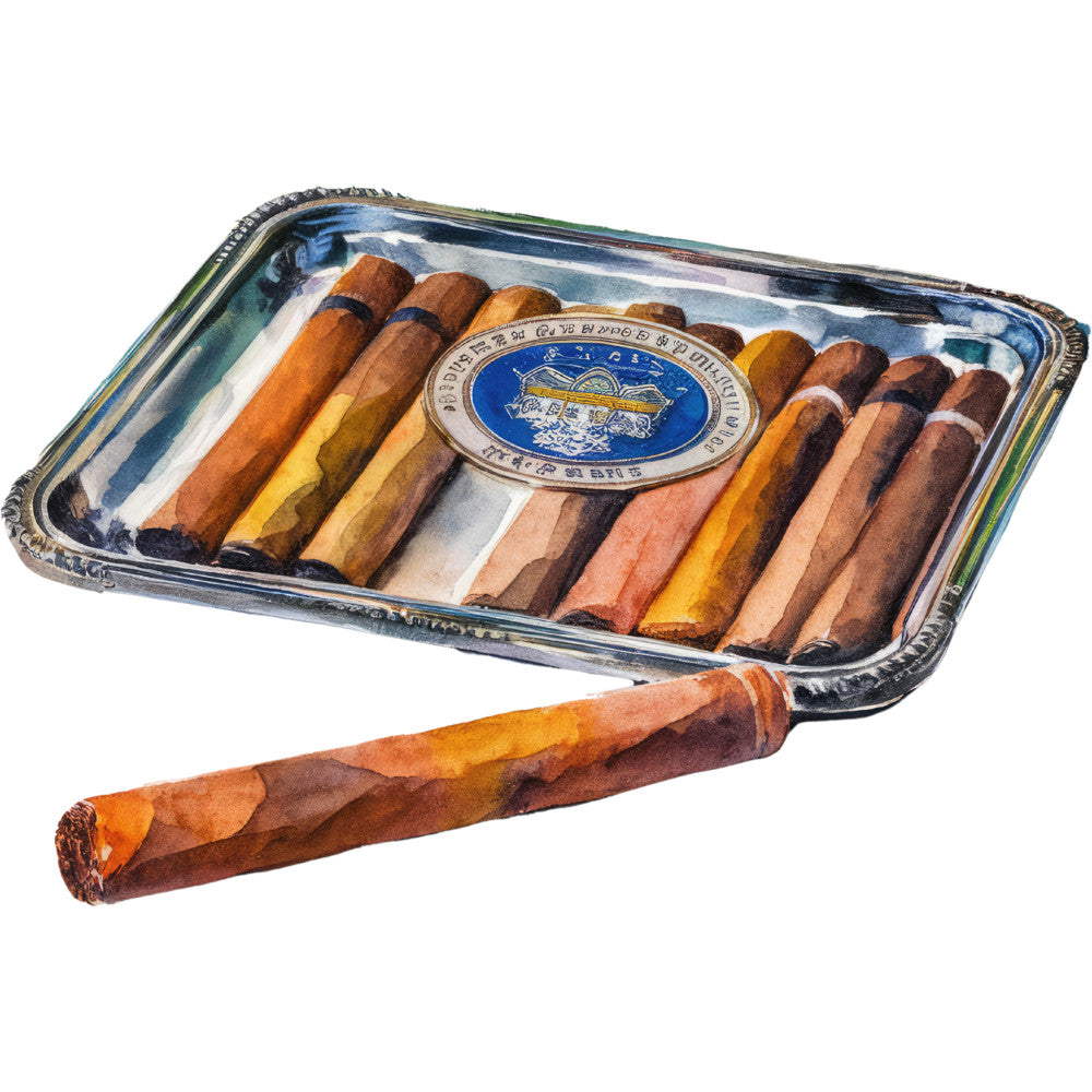 Watercolor Casino Fabric Panel 37