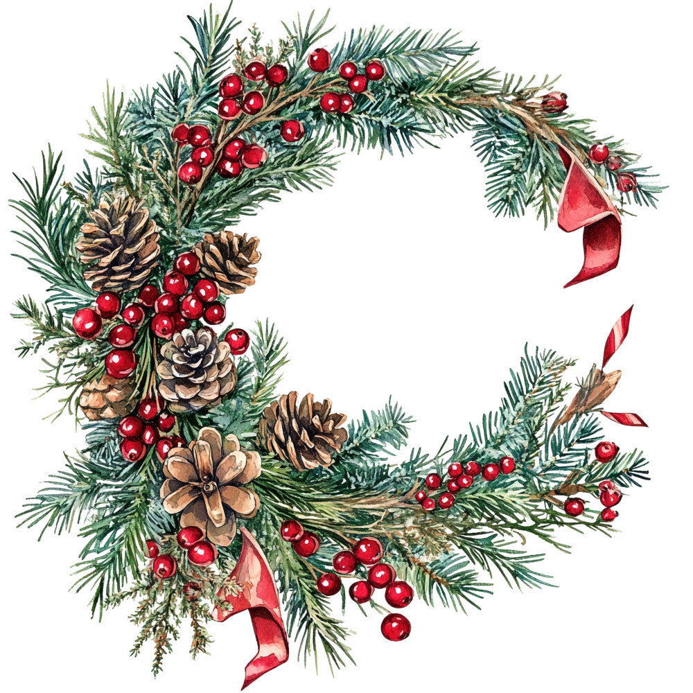 Rustic Christmas Fabric Panel 9