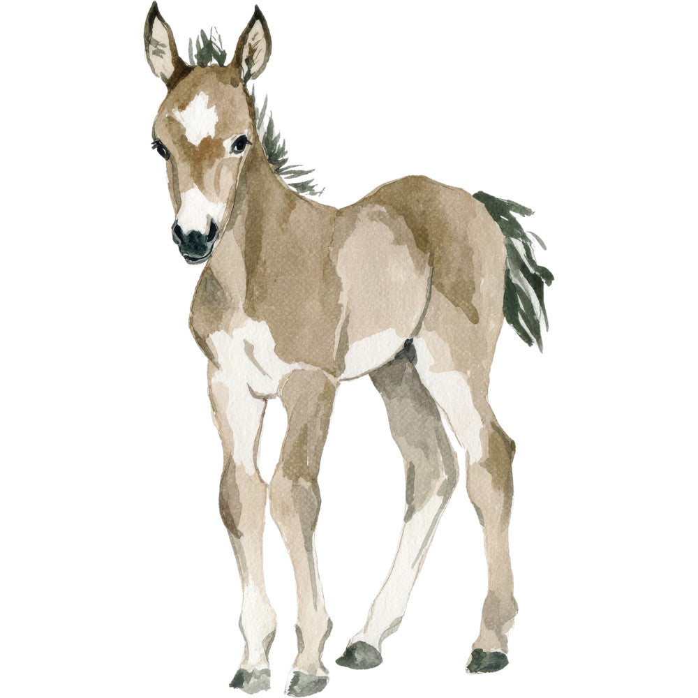 Watercolor Horses Fabric Panel 24