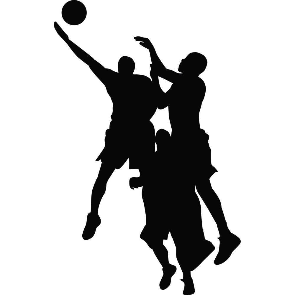 basketball, sports, silhouette, black, athletic, action, game, players, jumping, ball, competitive, modern, youth, team sports, dynamic, movement, streetwear, urban, masculine, recreation, fitness, exercise, performance, court, slam dunk, competitive sports, contemporary