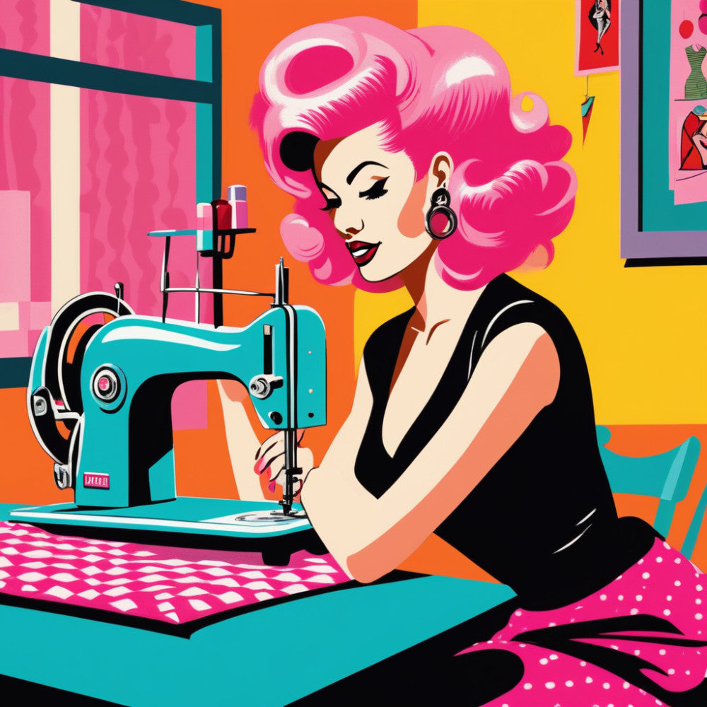 Pop Art Sewing Fabric Panel 21