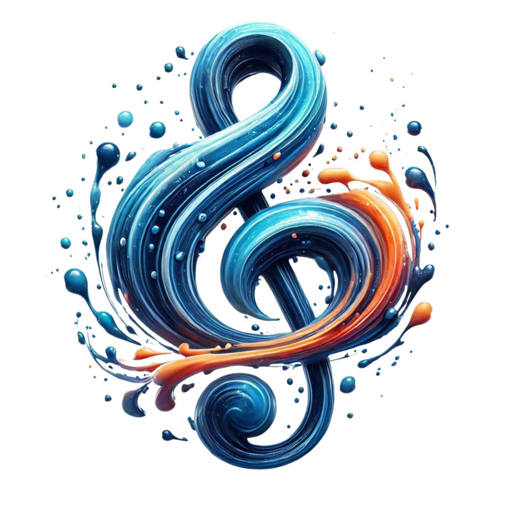 Musical Notes Fabric Panel 11