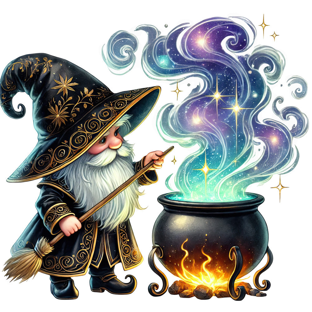 Wizard Gnomes Fabric Panel 10