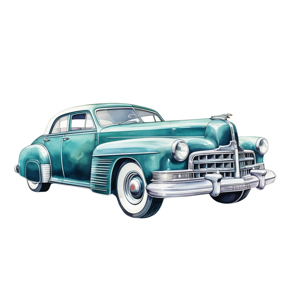 Vintage Cars Fabric Panel 24