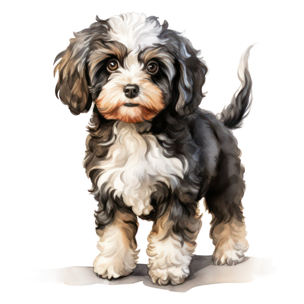 Cute Cavapoos Fabric Panel 15