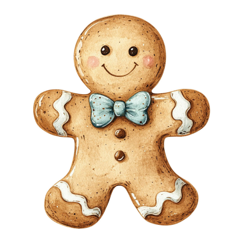 Christmas Gingerbread Man Fabric Panel 19