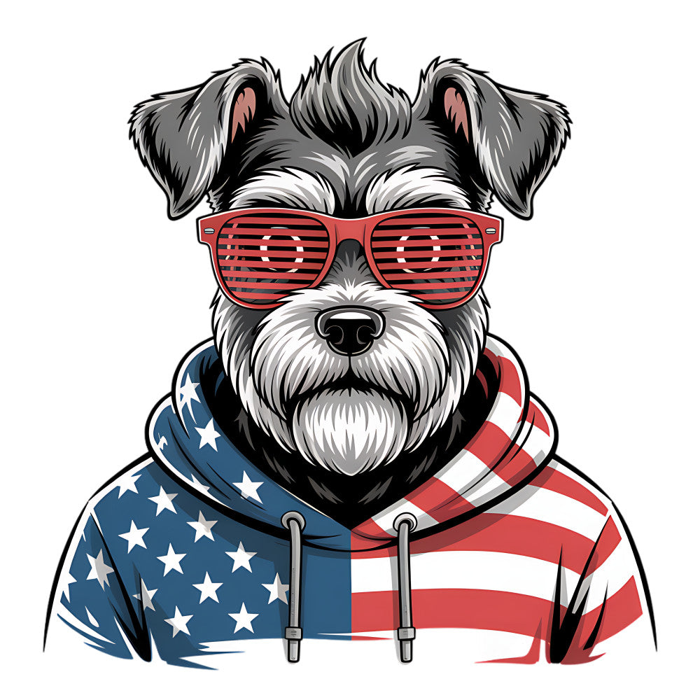 4th of July Dog Fabric Panel 19