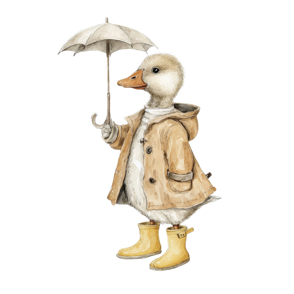 Vintage Silly Goose Fabric Panel 20