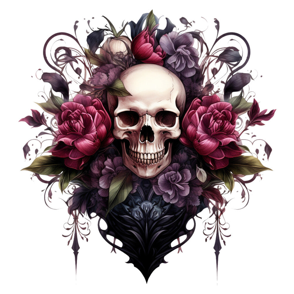 Gothic Floral Fabric Panel 33