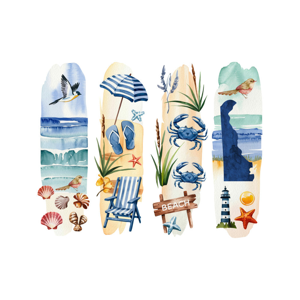 Brushstroke State Fabric Panel 24