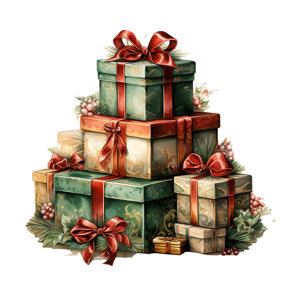 Elegant Christmas Fabric Panel 37