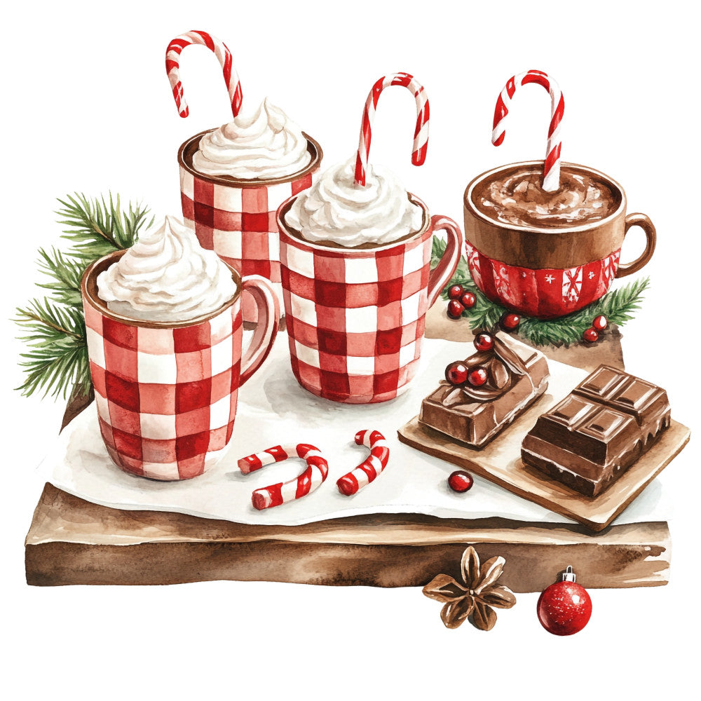 Green Christmas Fabric Panel 11