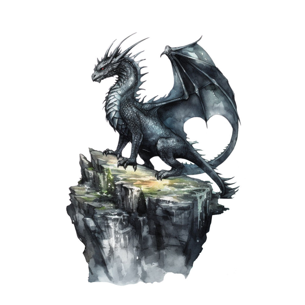 Gothic Dragons Fabric Panel 3