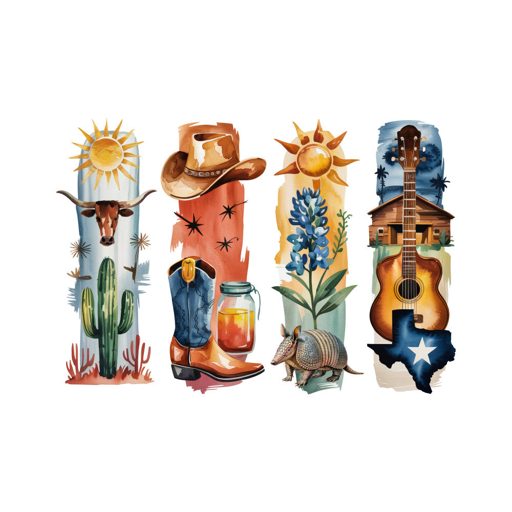 Brushstroke State Fabric Panel 16