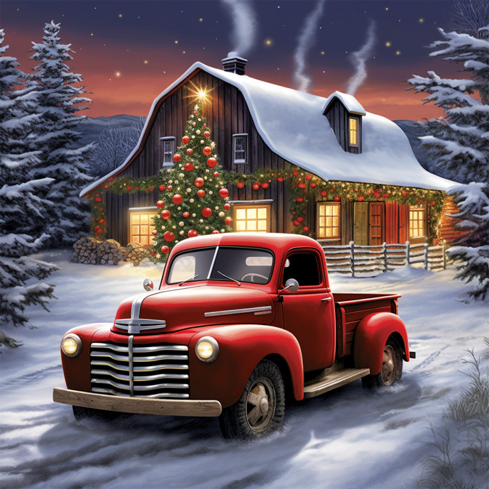 A Country Christmas Fabric Panel 60