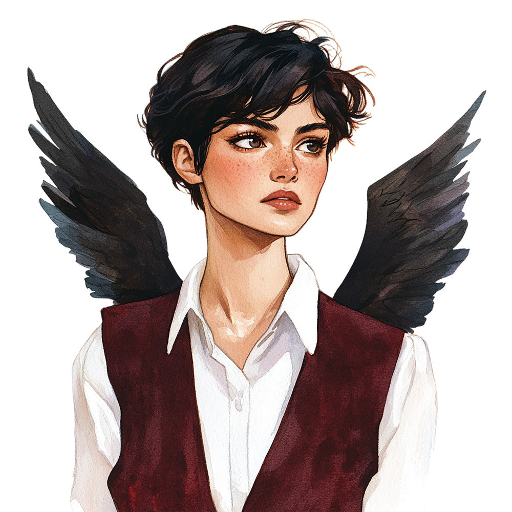 Dark Romance Fabric Panel 17