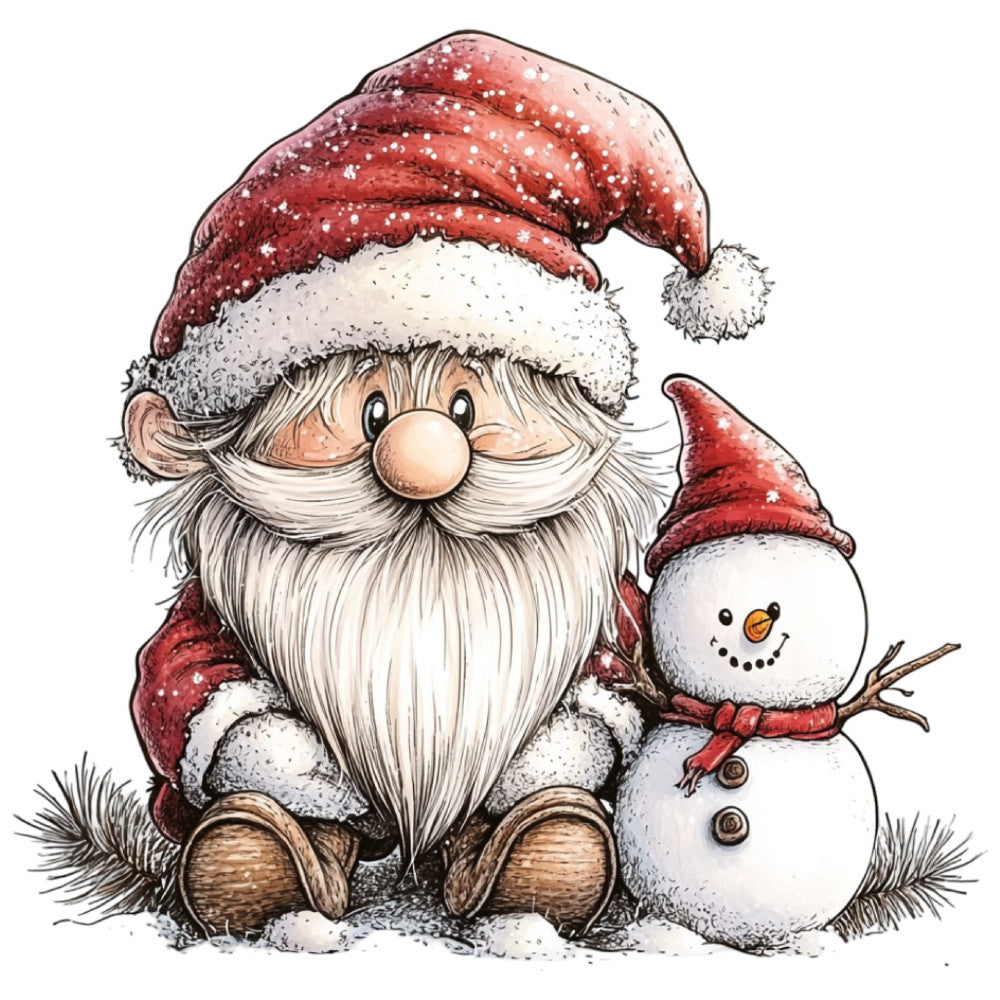 1st Whimsical Christmas Fabric Panel 123