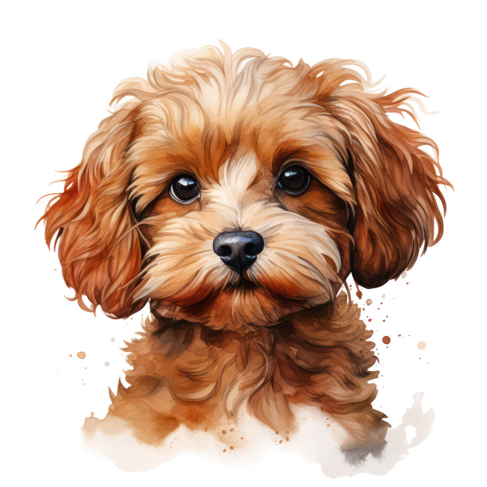 Cute Cavapoos Fabric Panel 30