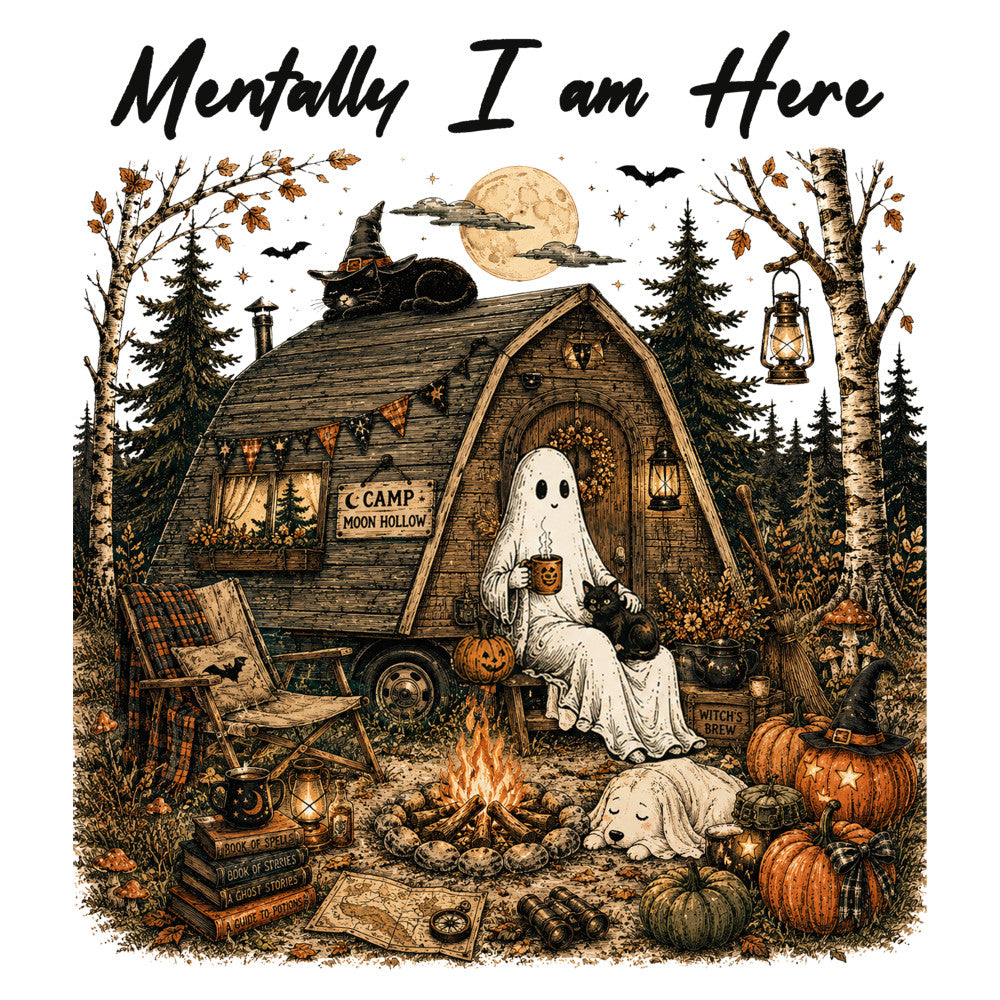 autumn, halloween, fall, spooky, ghost, witch, moon, pumpkin, campfire, forest, trees, camping, cozy, witchy, cream, black, gold, burnt orange, rust, brown, nature, celestial, stars, lantern, vintage, whimsical, rustic, gothic, seasonal, october