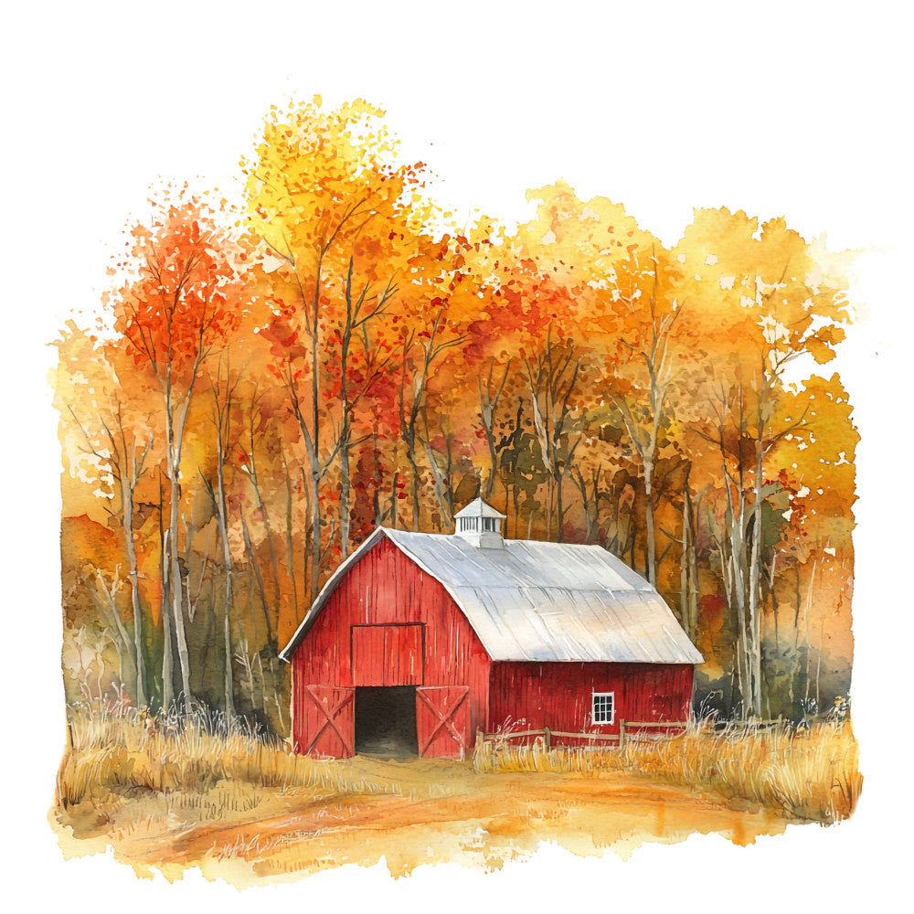 Autumn Landscape Fabric Panel 19