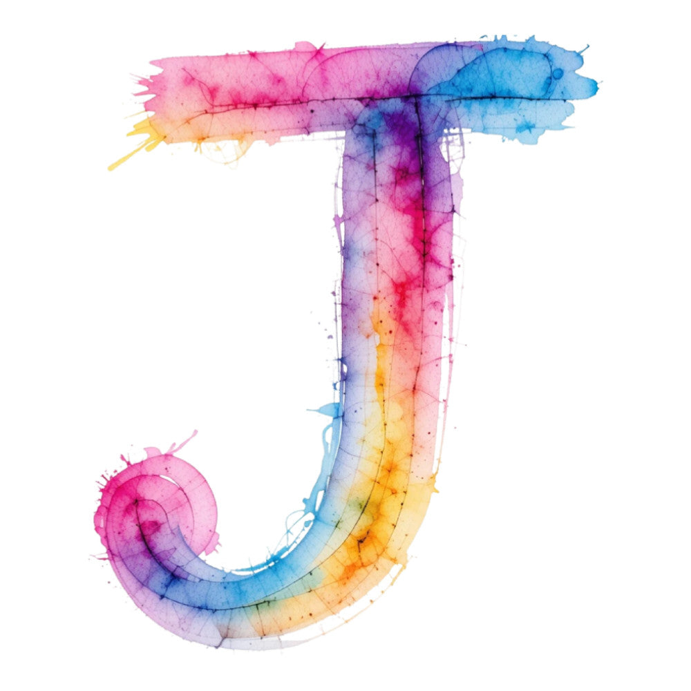 Brushstroke Alphabet Fabric Panel 11