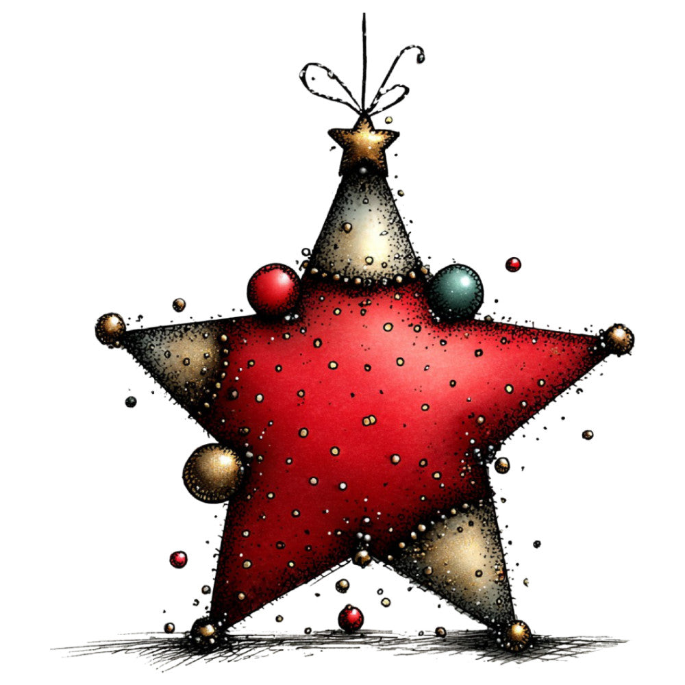 1st Whimsical Christmas Fabric Panel 119