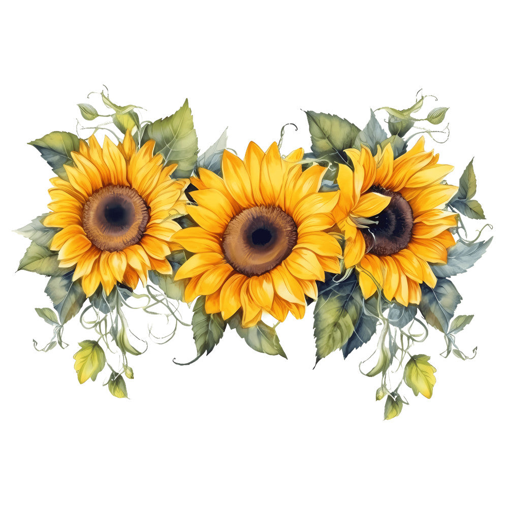 Summer Sunflowers Fabric Panel 1