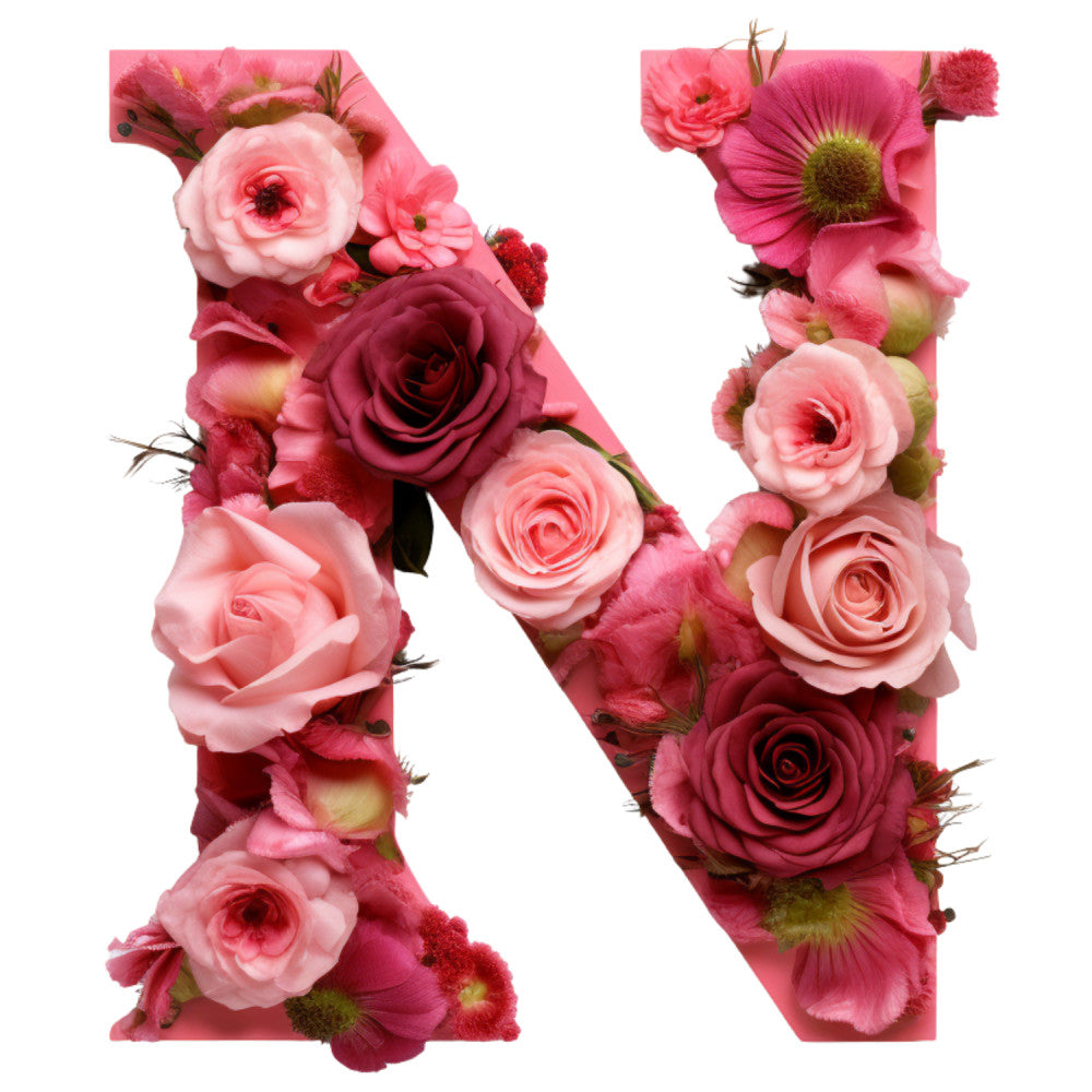 Rose Alphabet Fabric Panel 10