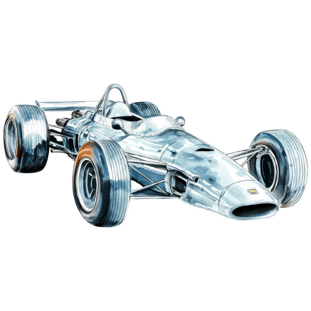 Watercolor Formula Racing Fabric Panel 10