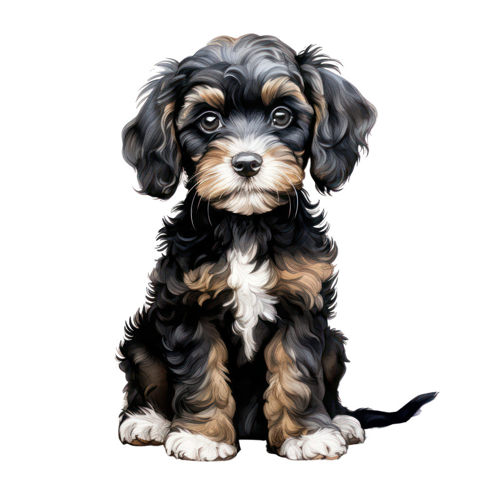 Cute Cavapoos Fabric Panel 1