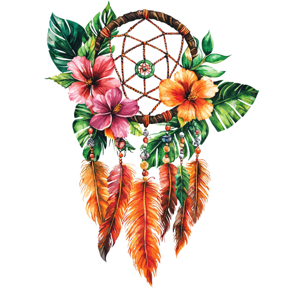 Floral Dreamcatcher Fabric Panel 20