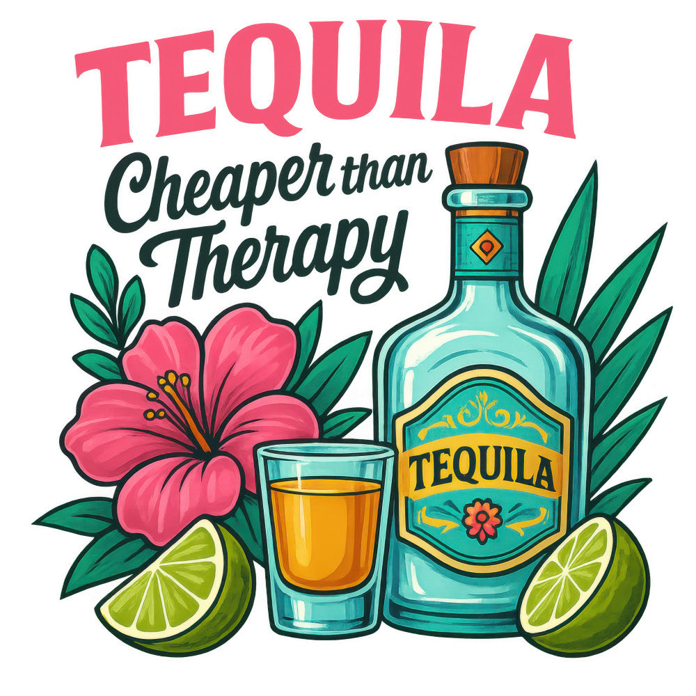 bright pink, teal, lime green, orange, tropical flowers, hibiscus, tequila bottle, shot glass, lime wedges, palm leaves, fabric panel, quilting cotton, mexican theme, cocktail motif, summer vibes, tropical design, beverage illustration, colorful graphics, bar theme, party decor