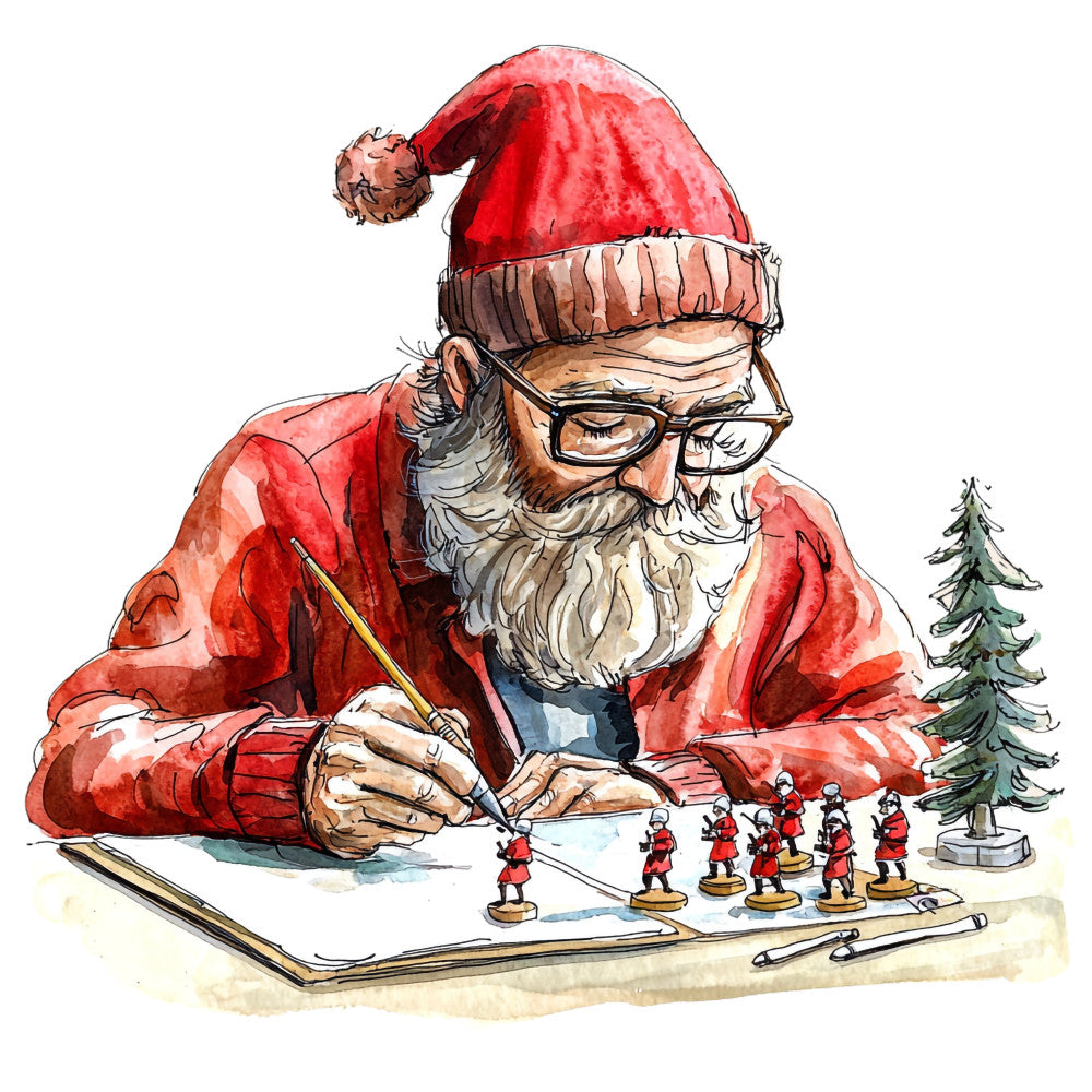 Santas Day Off Fabric Panel 7