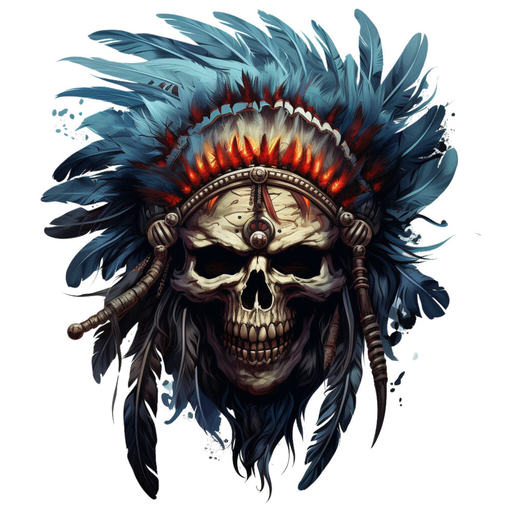 Horror Skulls Fabric Panel 23