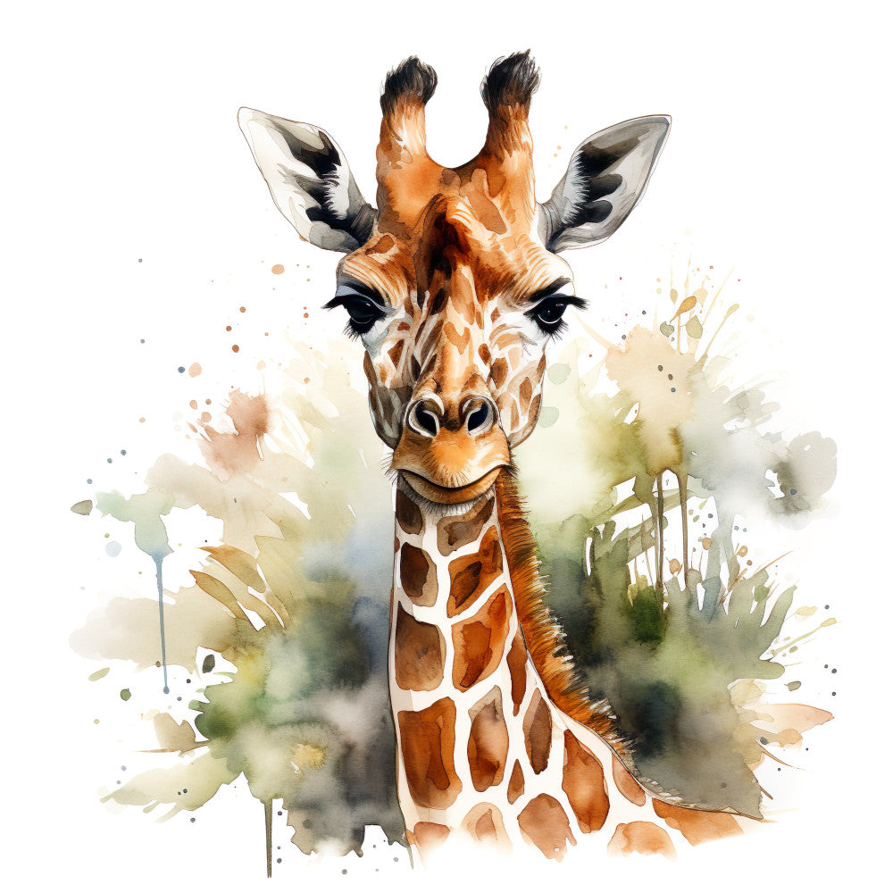 Giraffe Scenes Fabric Panel 7