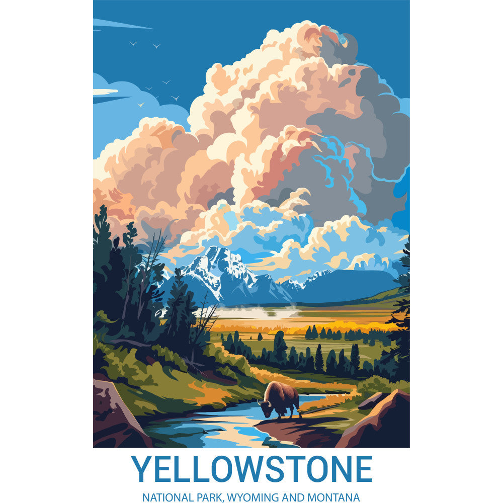 National Parks Posters Fabric Panel 62