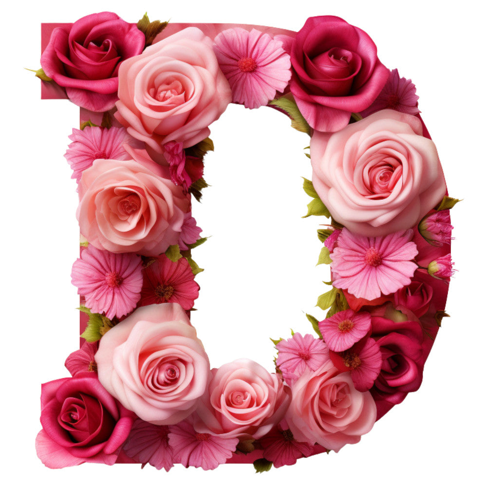 Rose Alphabet Fabric Panel 26