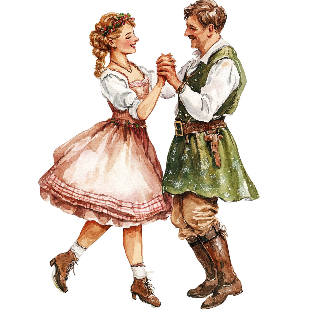 Watercolor Oktoberfest Fabric Panel 17