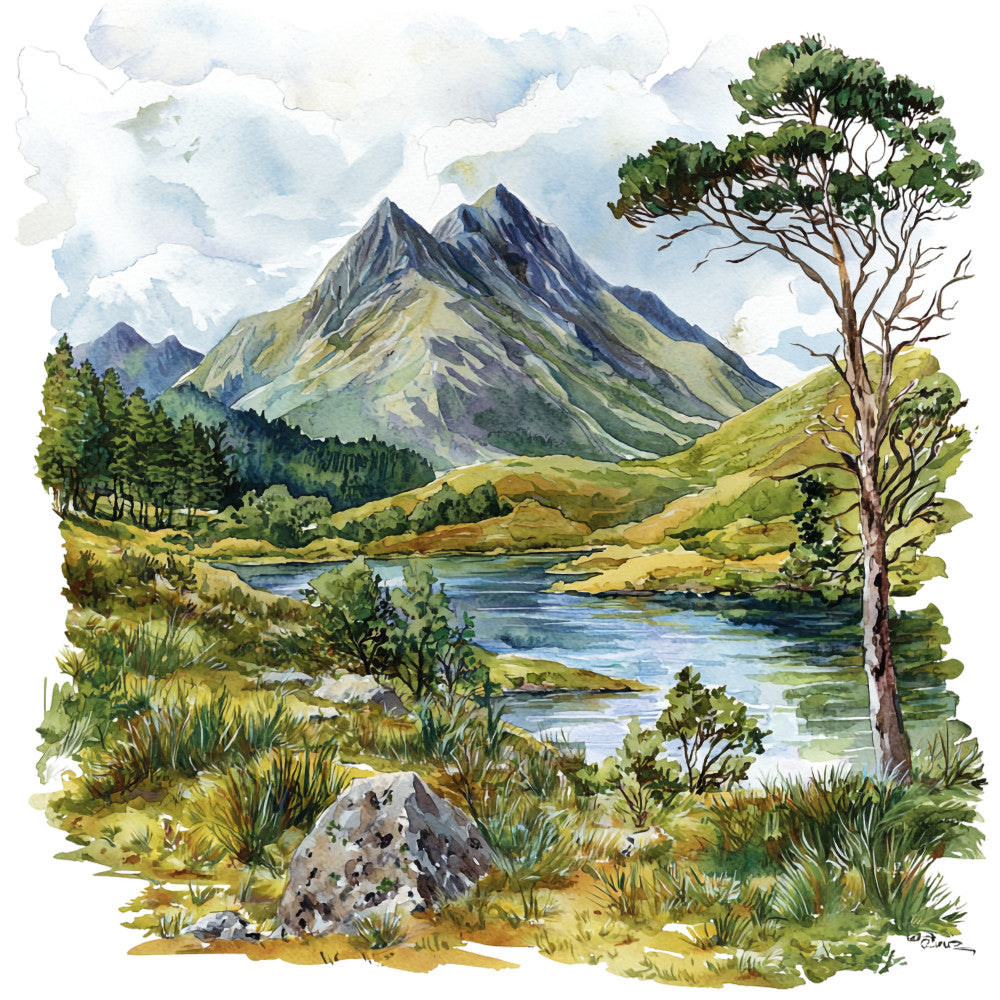 Landscapes of Scotland Fabric Panel 1