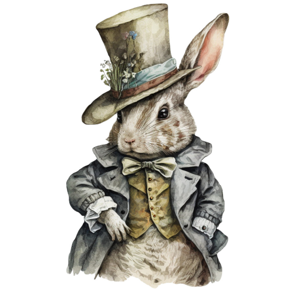 Classic Alice in Wonderland Fabric Panel 10