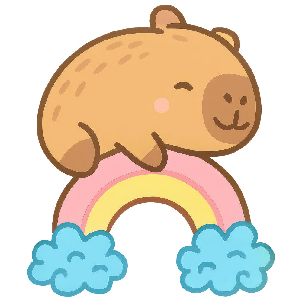 Cartoon Capybara Fabric Panel 9