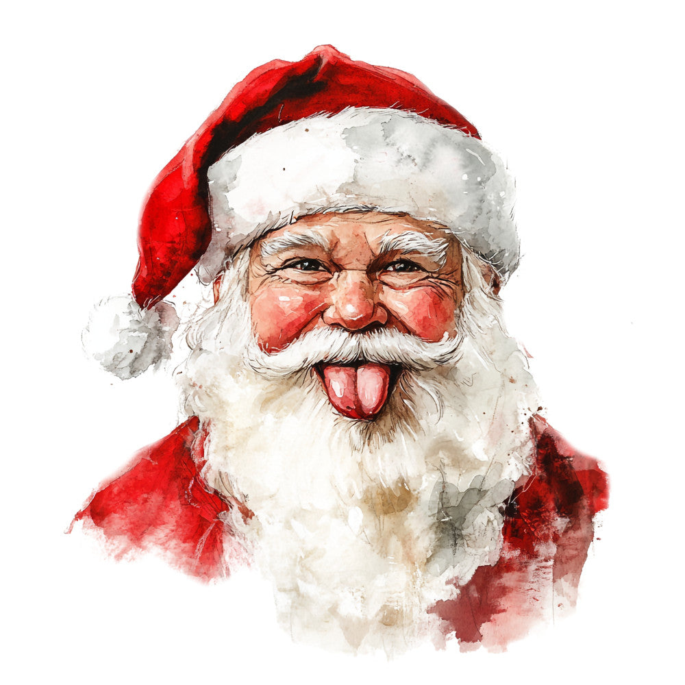 Watercolor Santa Claus Fabric Panel 22