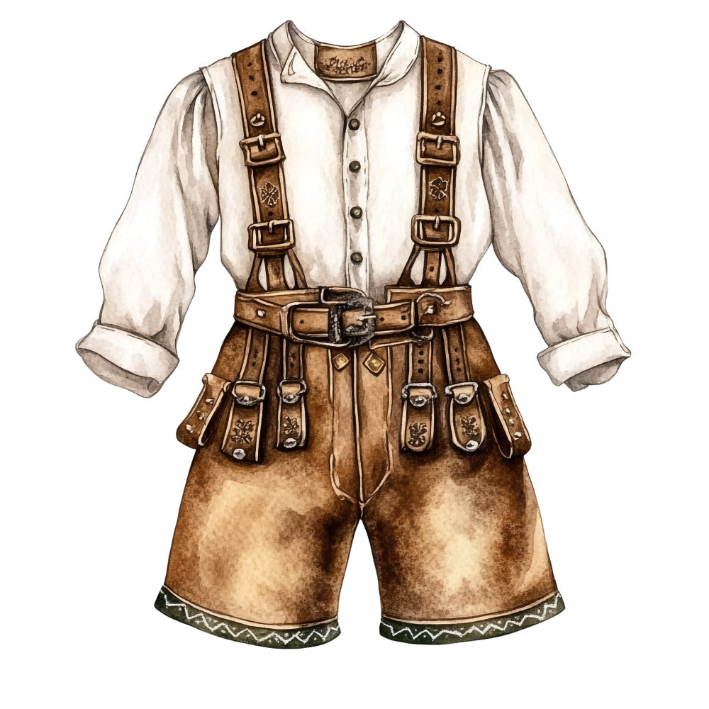 Watercolor Oktoberfest Fabric Panel 5