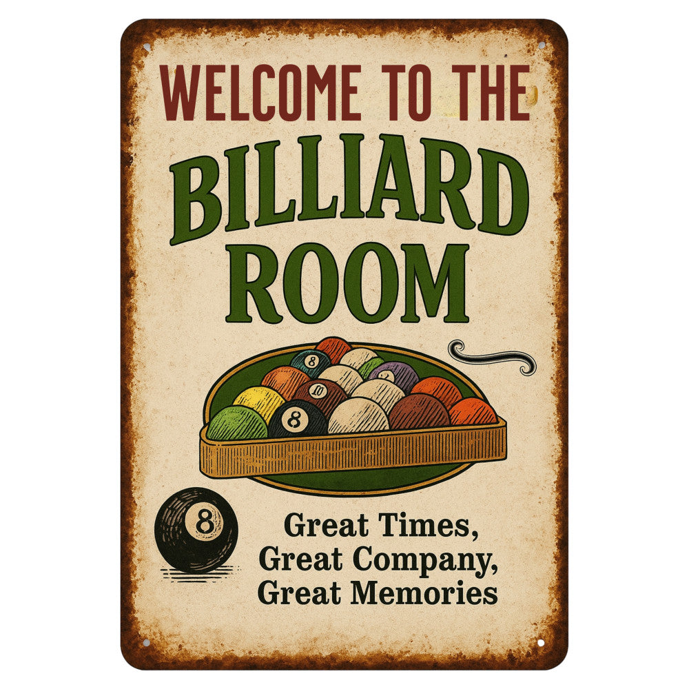 Billiards Signs Fabric Panel 4