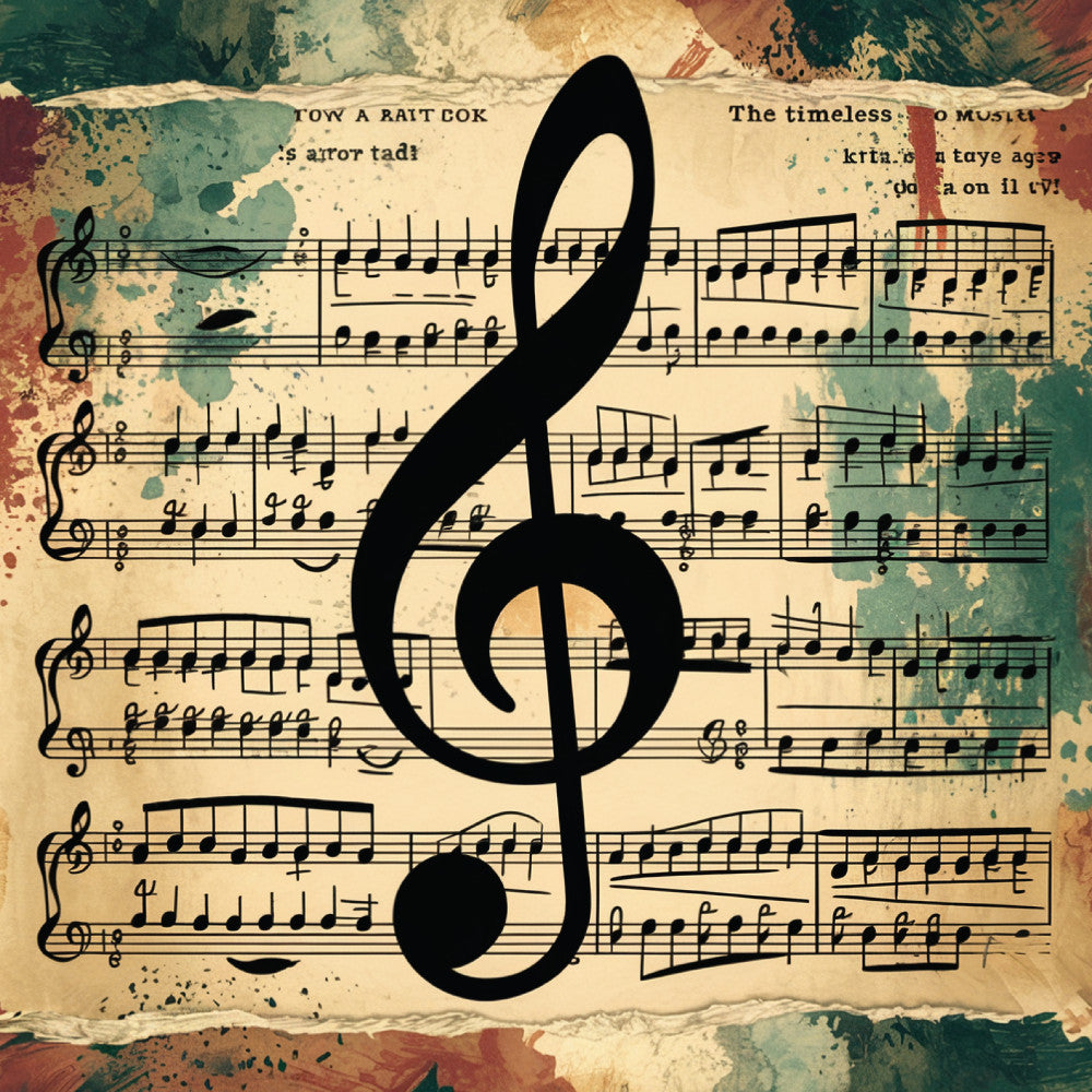 Music Sheet Fabric Panel 5