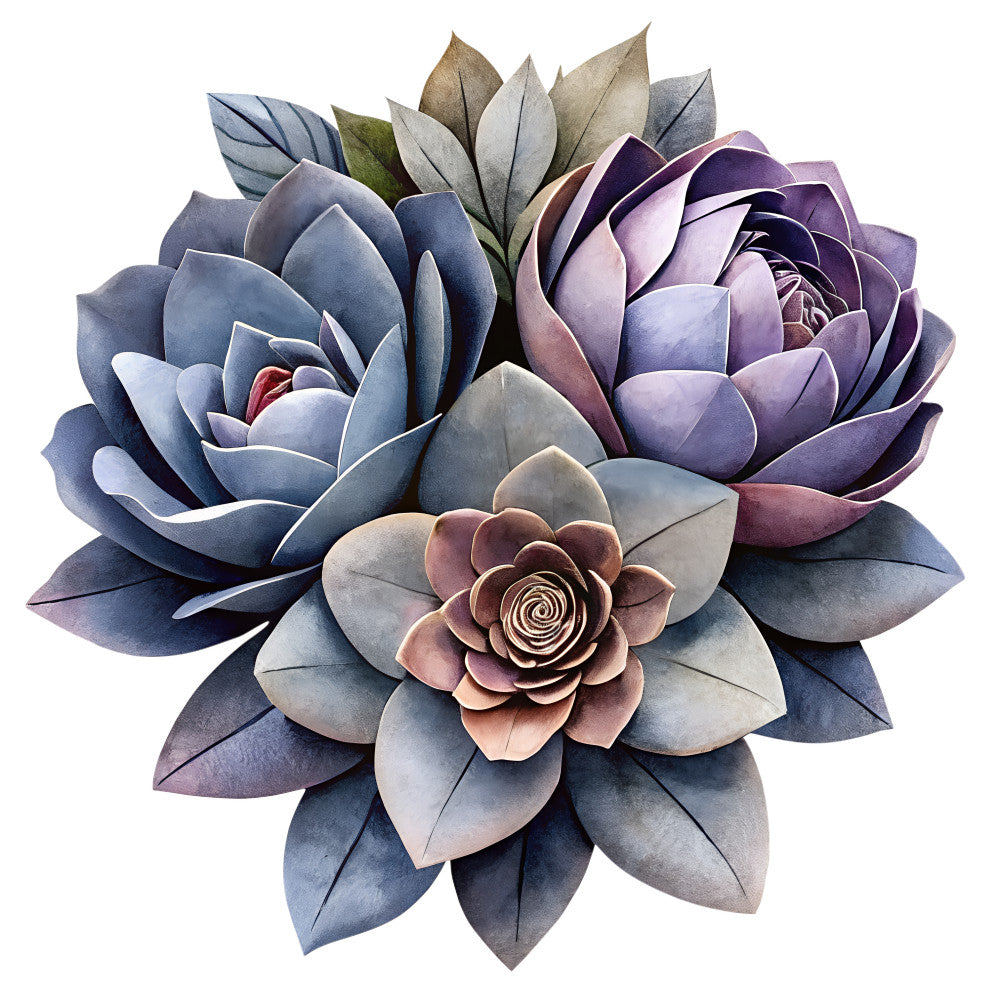 Watercolor Flower Bouquets Fabric Panel 11