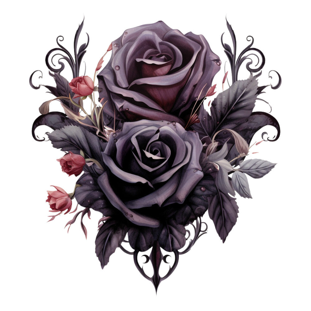 Gothic Floral Fabric Panel 20