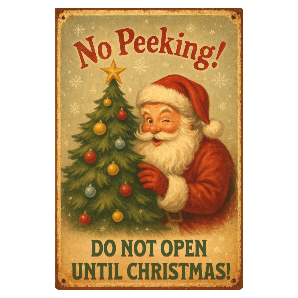 Vintage Christmas Poster Fabric Panel 2