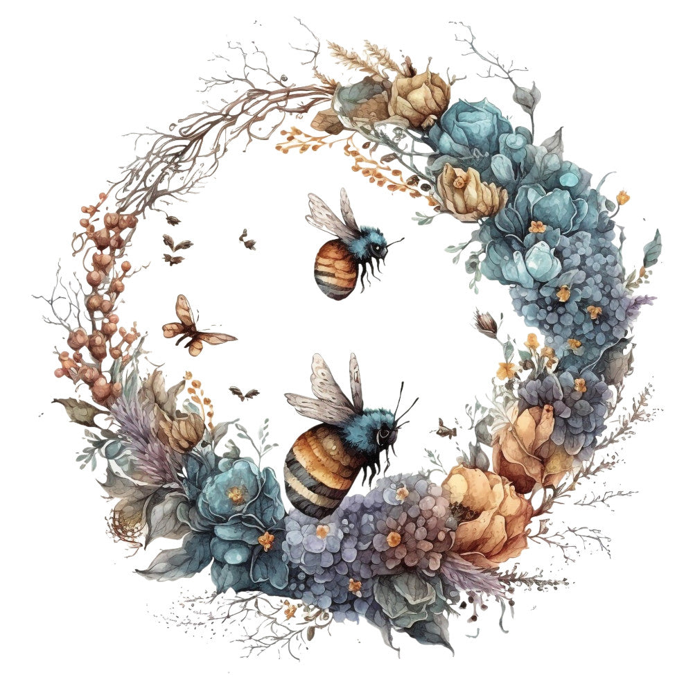 Honey Bees Fabric Panel 16